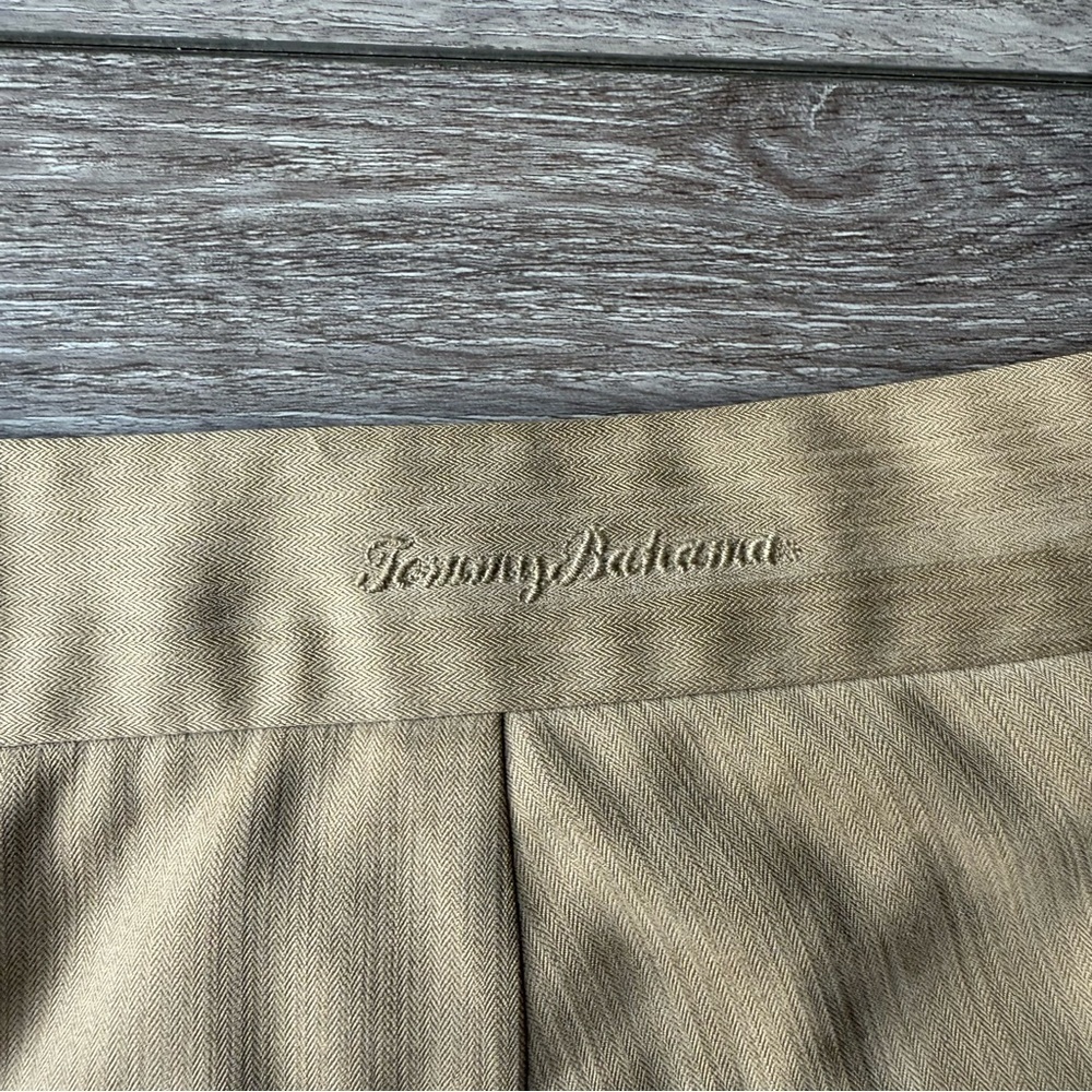 Tommy Bahama Tan Colour Silk Blend Trouser Dress Pants - Picture 14 of 14